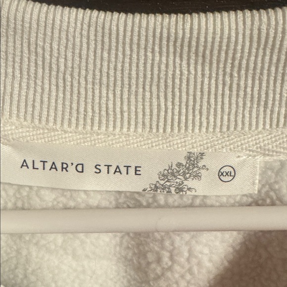 NWT Altar'd State White Textured Sweater, Size XXL - Picture 2 of 11